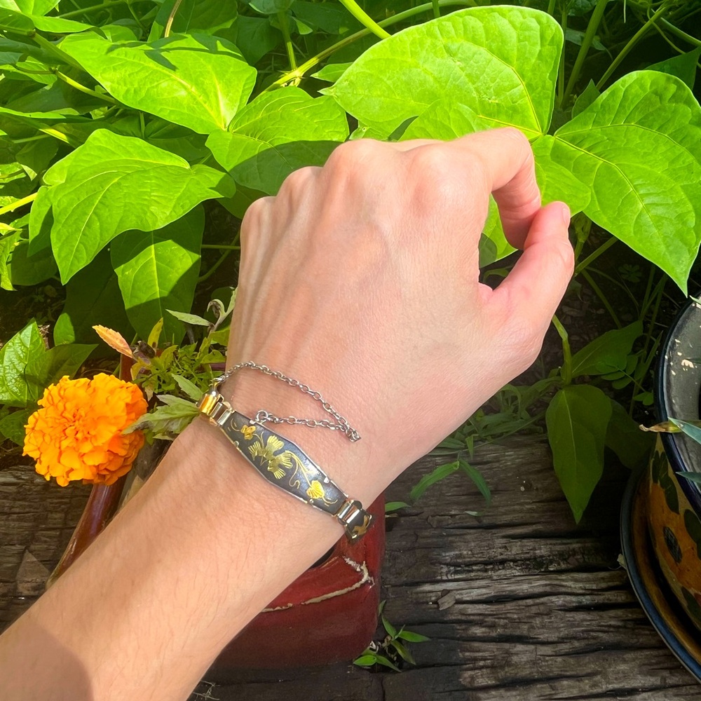 •vintage• damascene bracelet